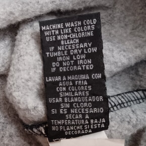 Univibe Faded Black/Dark Grey color Pullover w/ Kangaroo Pocket/Drawstring Neck - Picture 7 of 10